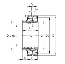 Rolando 22326-E1-K + H2326 FAG