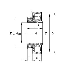 Rolando 20312-K-TVP-C3 + H312 FAG