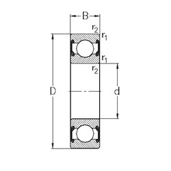 Rolamentos 6303-2RS2 NKE