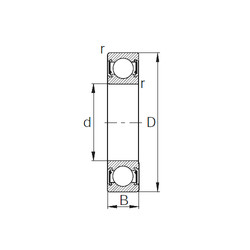 Rolamentos 6807-2RZ CYSD