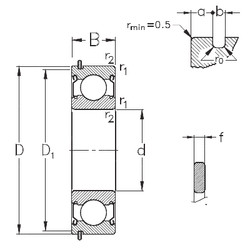 Rolamentos 6010-2Z-NR NKE