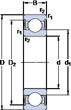 Rolamentos 634-2RS1 SKF