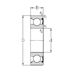 Rolamentos 6022-RSR NKE