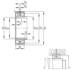 Rolando 24048-B-K30-MB+AH24048 FAG