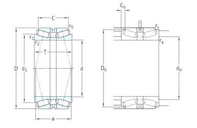 Rolando 32220T108J2/DB SKF