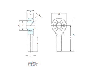 Rolando SALKAC12M SKF