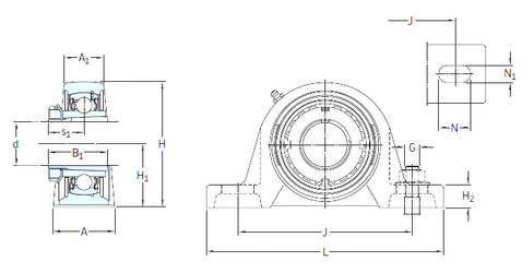 Rolando SYJ 40 KF+H 2308 SKF