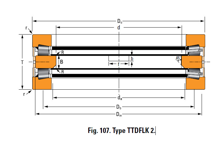 Bearing T7020 Thrust Race Single