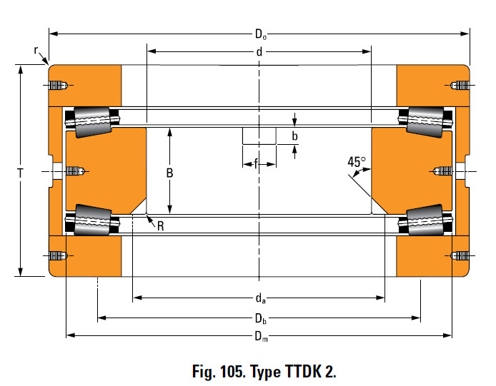 Bearing H21033B4 Thrust Race Double