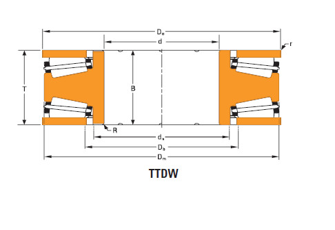 Bearing Thrust race double T10250dw