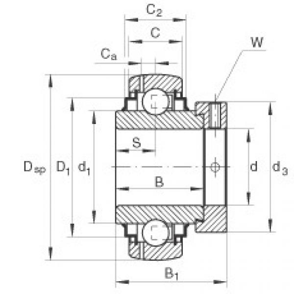 Rolamentos GE25-KRR-B-FA125.5 INA #1 image