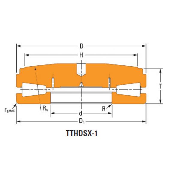 Sistemas de parafusos empurrar rolamentos cônicos T411fas-T411s #1 image